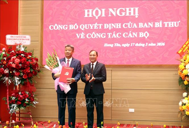 Đồng chí Nguyễn Mạnh Quyền được chỉ định giữ chức Phó bí thư Tỉnh ủy Hưng Yên